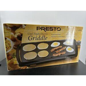 Presto (07030) 19-inch Cool Touch Non Stick Aluminum Electric Griddle, Black